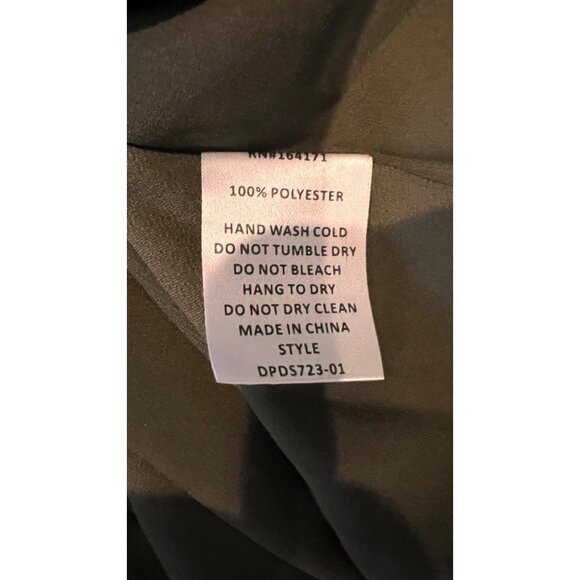 Du Paradis Metallic Asymmetric Hem Dress size M - Picture 9 of 9